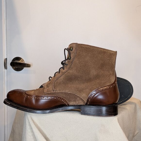 Bowen Equestrian Oxford Style Lace-Up Leather Boots - sz 7.5 - Picture 11 of 16